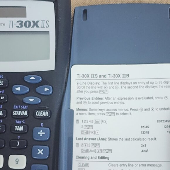 Texas Instruments Black TI-30XIIS Scientific Calculator with 2-Line Display - Picture 3 of 16